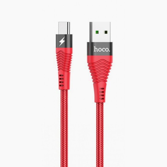 Кабель USB - Type-C Hoco U53 (5A, 1.2 м) Красный
