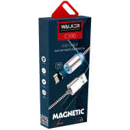 Кабель магнитный USB - lighting WALKER C590 серый Кабель магнитный USB - lighting WALKER C590 серый