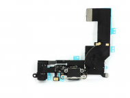 Шлейф для Apple iPhone 5S на разъем зарядки/ разъем гарнитуры/ микрофон Черный