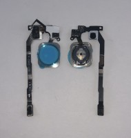 Шлейф для Apple iPhone 5S/ iPhone SE на кнопку HOME в сборе Белый