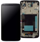 Дисплей LG D802 (G2) (20 pin) в сборе с тачскрином + рамка Черный