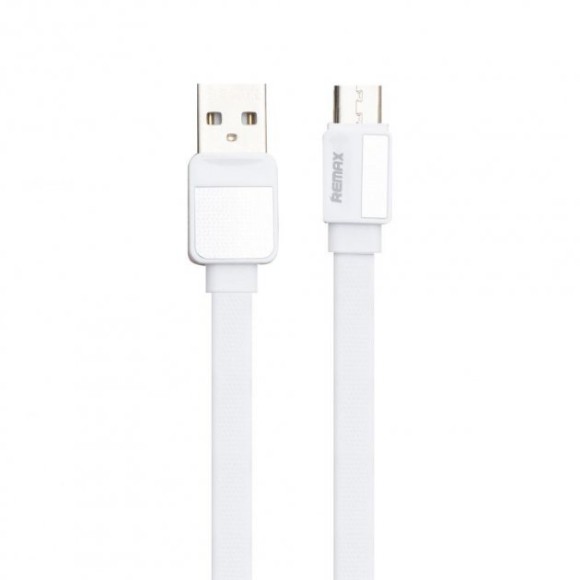 Кабель зарядки USB - MicroUSB Remax RC-154m (1м, 2.4 А)  Белый