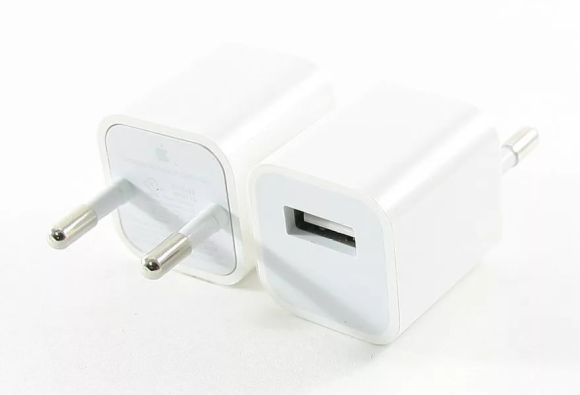 Сетевое зарядное устройство USB Тех.упак. iPhone 1A "Кубик"