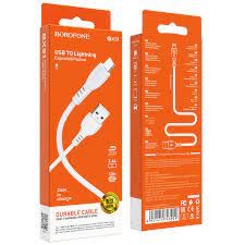Кабель зарядки USB - Lightning "Borofone" BX51 Белый (1м)