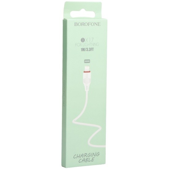 Кабель Borofone BX17 белый  USB-Lightning