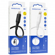 Кабель зарядки USB - Lightning Borofone BX47 Белый (1м, 2.4 A) Кабель зарядки USB - Lightning Borofone BX47 Белый (1м, 2.4 A)