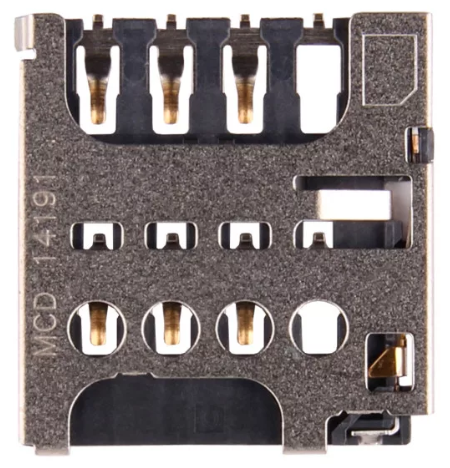 Коннектор SIM Nokia 625/LG X145