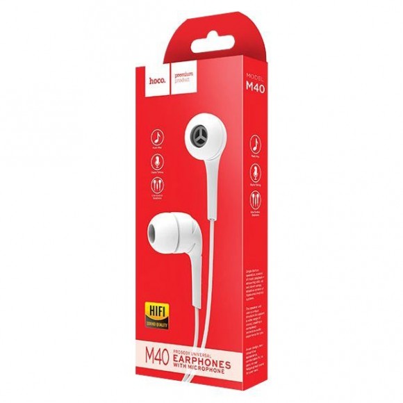 Гарнитура Hoco M40 Белая