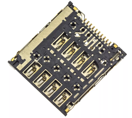 Коннектор SIM Samsung C101/S4 Zoom/OT-6010D/Alcatel OT-6030D/OT-6033X/Asus A400CG/Asus FE170CG