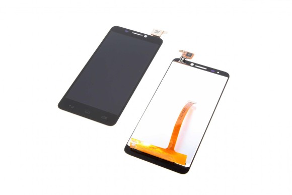Дисплей Alcatel OT-6030 (Idol) в сборе с тачскрином Черный Дисплей Alcatel OT-6030 (Idol) в сборе с тачскрином Черный