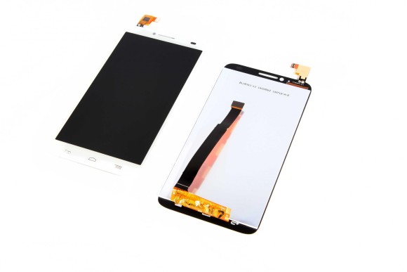Дисплей Alcatel OT-6037Y/6037K (Idol 2) в сборе с тачскрином Белый