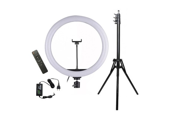 СВЕТОВОЕ КОЛЬЦО СО ШТАТИВОМ И ПУЛЬТОМ D58 СМ (YQ-580)