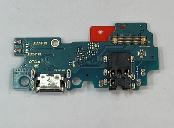 Шлейф (Плата) для Samsung Galaxy A22/A225F с разъемом зарядки/гарнитуры/микрофоном