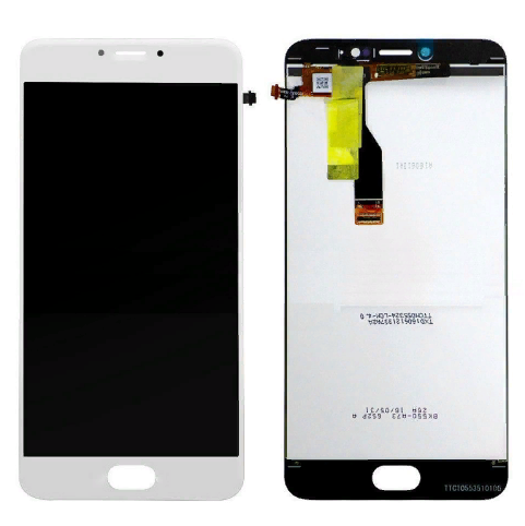 Дисплей Meizu M3 Note (L681H загнутый шлейф) в сборе с тачскрином Белый