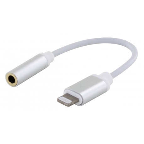 Адаптер AUX-Lightning белый 