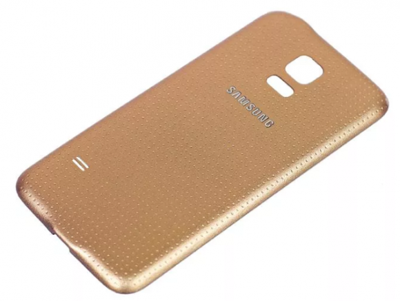 Задняя крышка Samsung G800 (S5 Mini) Золото