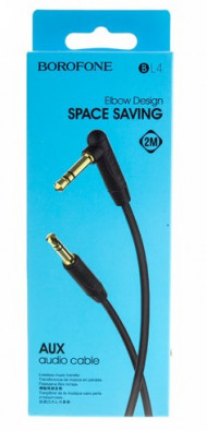Кабель AUX [3.5 mm - 3.5 mm] Borofone BL4 (2м) Черный
