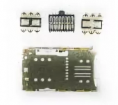 Коннектор SIM+MMC Xiaomi Mi 4S/Lenovo K6 Note (2 SIM+1 MMC)